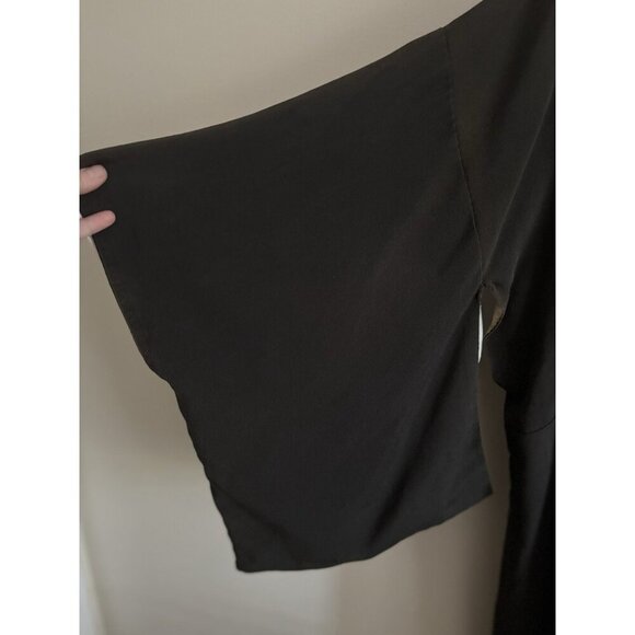 Antique 1920s Flapper Kimono  Robe Art Deco Japanese Floral Silk Hand-Stitched - Picture 2 of 14